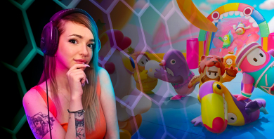 Viens jouer à Fall Guys avec Deujna à Lyon Bellecour