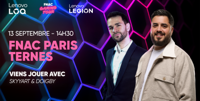 Évènement Lenovo avec Doigby & Skyyart